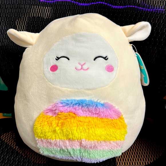 Squishmallows Other - NWT 12” Sophie the Lamb with Rainbow Belly Squishmallow